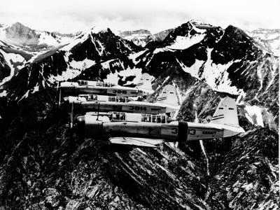SB2U-1 Vindicators of the VB-3 in flight 1939 2