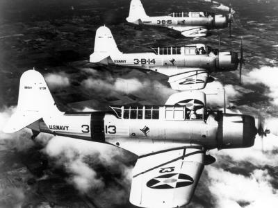 Vought SB2U-1 Vindicators of the VB-3