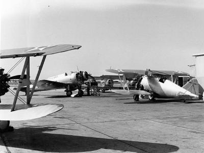SB2U-1 Vindicator and F3F-1 of the VF-3 – NAS San Diego