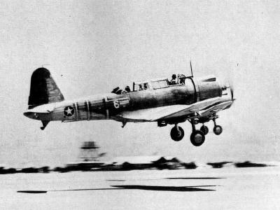 SB2U Vindicator of the Marine VMSB-241 Midway 1942