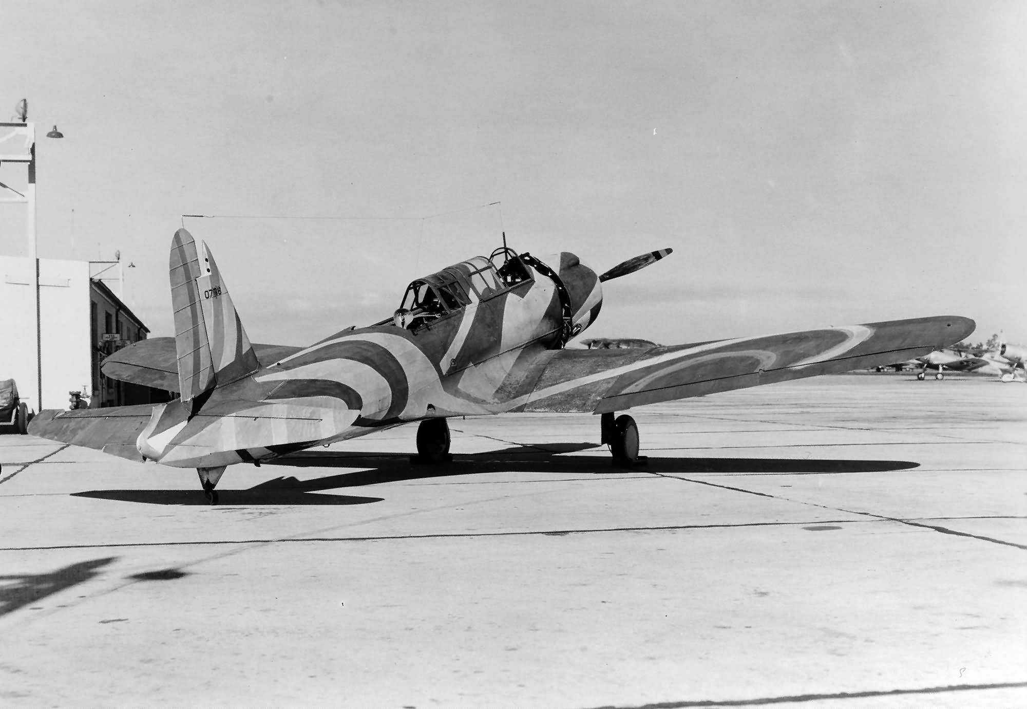 SB2U Vindicator in experimental Barclay camouflage