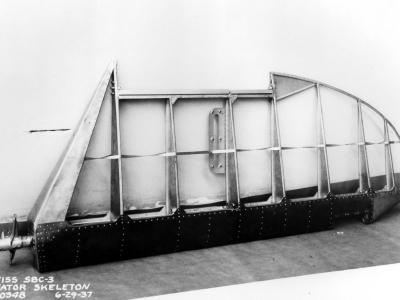 SBC-3 Helldiver elevator skeleton