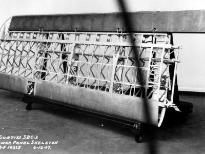 SBC-3 lower wing panel skeleton