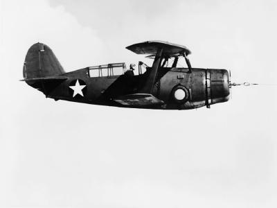 Curtiss SBC-3 towed by PBY