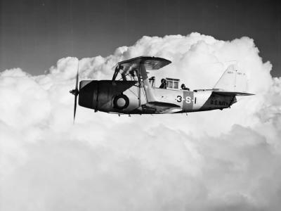 Curtiss SBC-3 BuNo 0571 3-S-1 of the VS-3 in flight 5