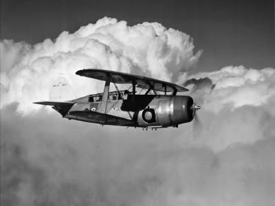 Curtiss SBC-3 BuNo 0571 3-S-1 of the VS-3 in flight 4