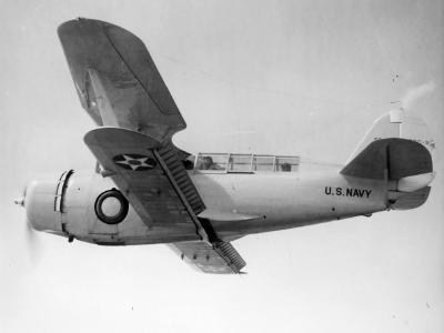 SBC-3 Helldiver in flight