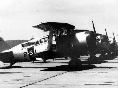 Curtiss SBC-4 Helldiver BuNo 1288 of the VS-2