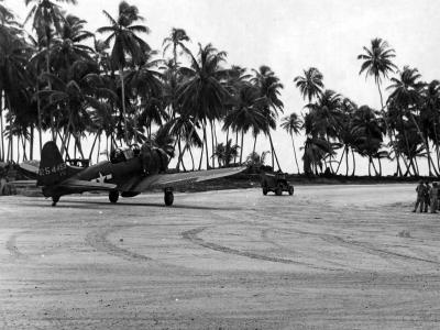 A-24B 42-54459 of the 531st Fighter Bomber Squadron , Makin atoll