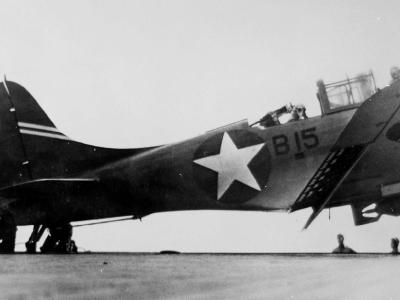 SBD-3 Dauntless B15 of VB-6 aboard USS Enterprise (CV-6)