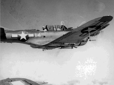 Marine SBD-5 white 14 of the VMSB-231