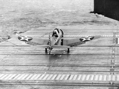 SBD of VB-6 USS Enterprise (CV-6) during Marcus Island raid, 4 March 1942