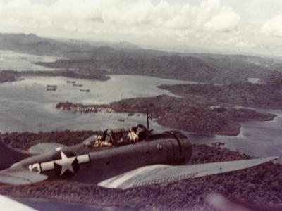 SBD white 13 over Segi Point New Georgia