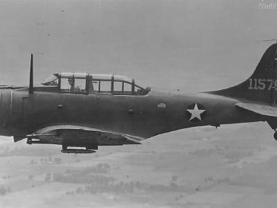 A-24 in flight