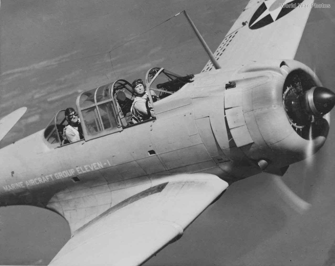 Gen Roy Geiger and Maj Sanderson over Quantico