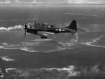 SBD strike on Truk Atoll April 1944