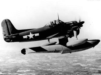 Curtiss SC in flight