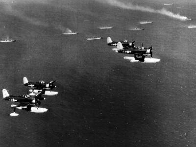 Curtiss Seahawks in flight