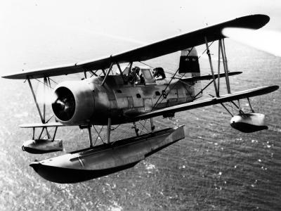 Curtiss SOC-1 #6 9979 2 July 1939 in flight