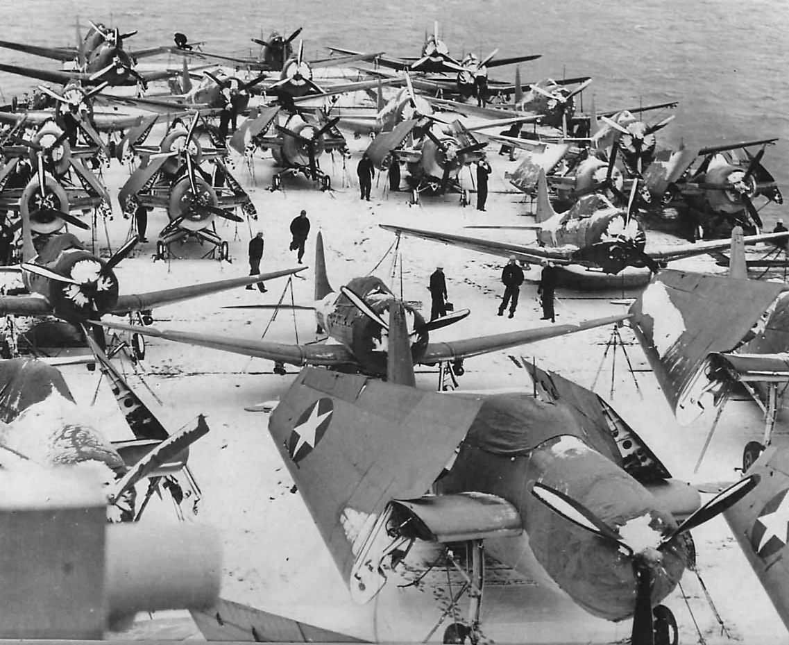 TBF, SBD and F4F USS Ranger CV-4