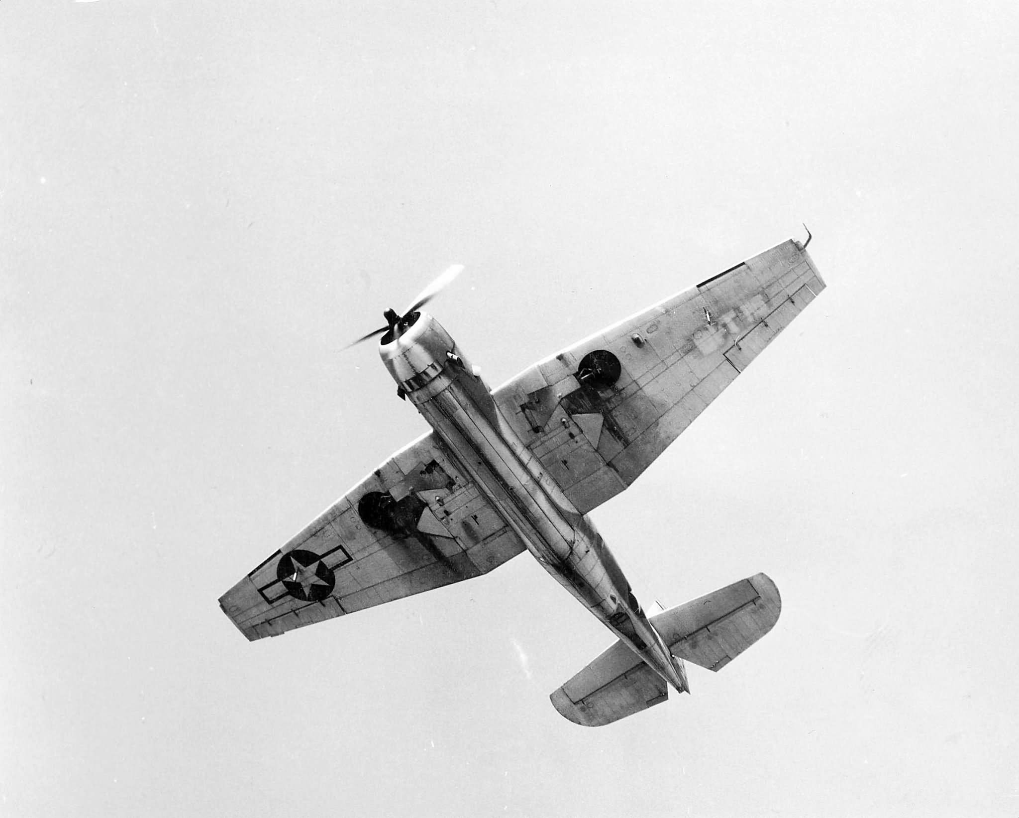TBM Avenger of VT-87 in flight near NAAS Oceana Virginia on October 22 1944
