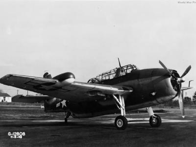 TBF-1D 47670 with AN/APS-3 radar 3 November 1943