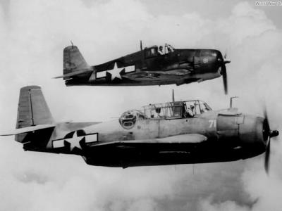 TBF-1 Avenger and Hellcat
