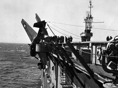 TBF-1 USS Charger 23 March 1943