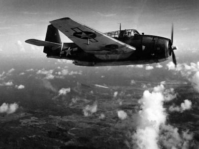 TBM-1C of the VT-28 from USS Monterey Guam July 1944