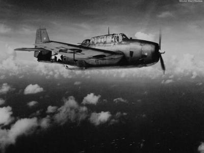 TBM-1 of the VT-28 from USS Monterey Guam July 1944