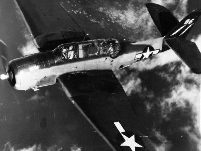 TBM-3 of USS Saginaw Bay 9 July 1945