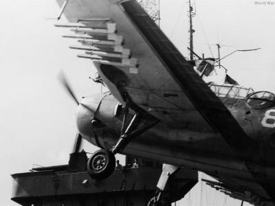 TBM crash aboard USS Altamaha 11 April 1944 2