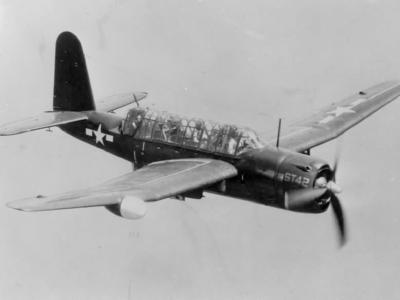 TBY-2 Sea Wolf ST42 in flight