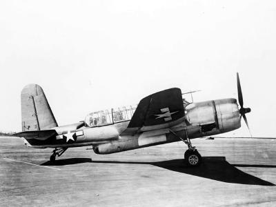 XTBU-1 on the ground 1943 4