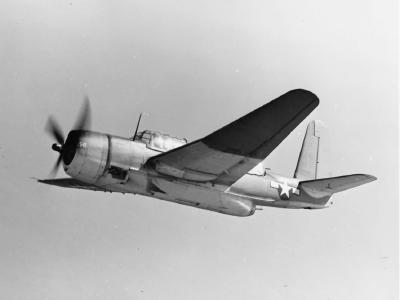 XTBU-1 in flight, 1943 5