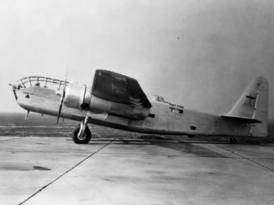 Stearman XA-21 40-191 on the ground