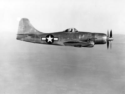 XF8B-1 BuNo 57984 in flight
