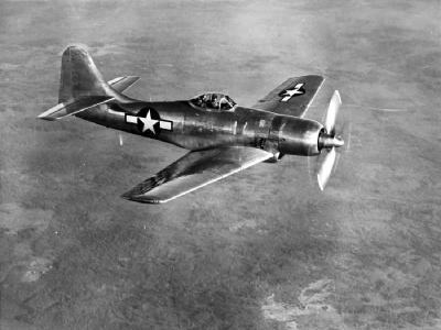 XF8B-1 BuNo 57984 in flight