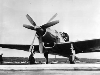 XF8B with contra rotating propellers