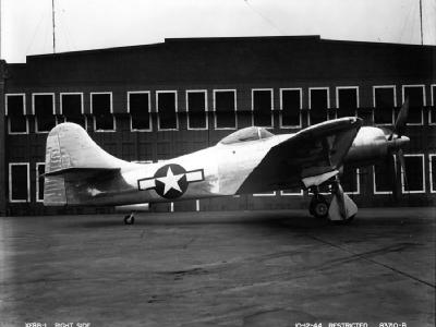 The unpainted XF8B prototype