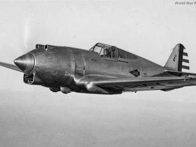 Curtiss XP-42 over Ohio 1939