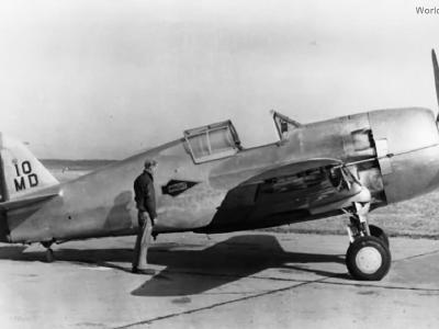 Curtiss XP-42 38-4 with short nose