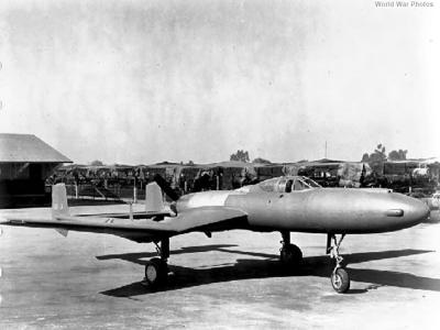 Vultee XP-54 on the ground