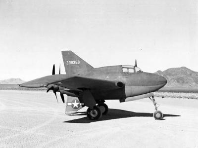 Northrop XP-56 42-38353 at Muroc Dry Lake, 1944