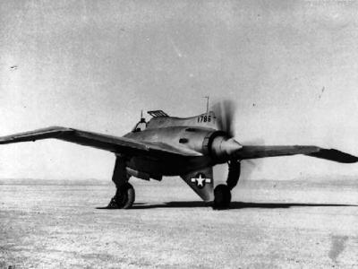 XP-56 rear view, Muroc, September 6, 1943