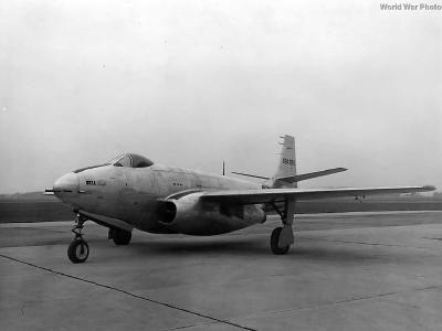 First prototype XP-83 at Wright Field 1945