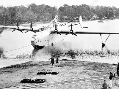 XPB2M-1 Mars after launching on 8 November 1941