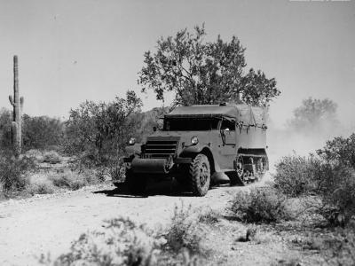 M2 halftrack in the desert
