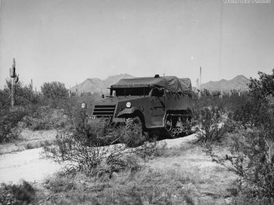 M2 halftrack in the desert Arizona
