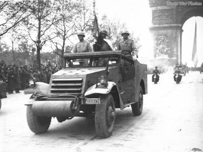 French M3A1 Scout Paris